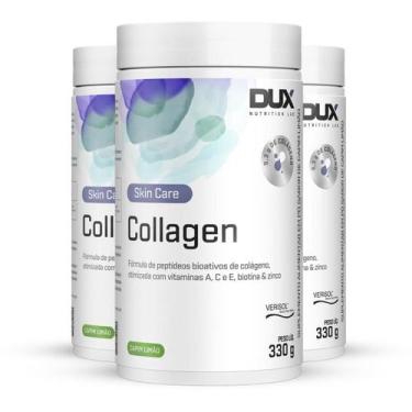 Imagem de Kit 3 Colágeno Hidrolisado Dux Collagen Capim Limão 330G