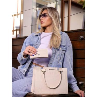 Imagem de Bolsa Feminina Castelo Casual Castelo + Carteira Lançamento - Estilo N