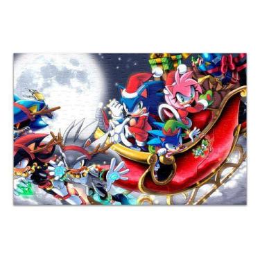 Imagem de Quebra-cabeça Personalizado Sonic Natal 60 Peças - Pomps Geek