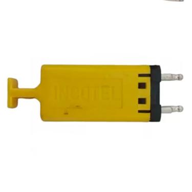 Imagem de Módulo fusível protetor descarga elétrica amarelo Incotel