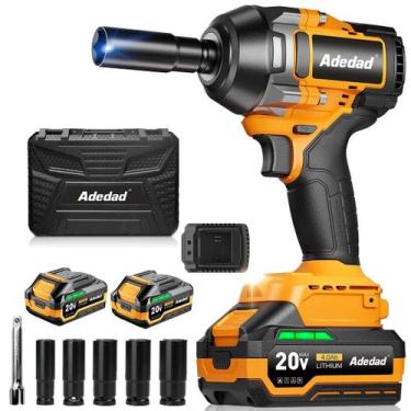 Imagem de Chave de impacto sem fio Adedad 1000N.m 20V com baterias e estojo
