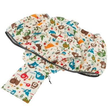 Imagem de Capa de carrinho de compras para bebês, Farmer's Market Veggies capa de carrinho de tecido de poliéster, estilo desenho animado, dobrável, portátil, com bolsa de transporte para bebês, meninos ou