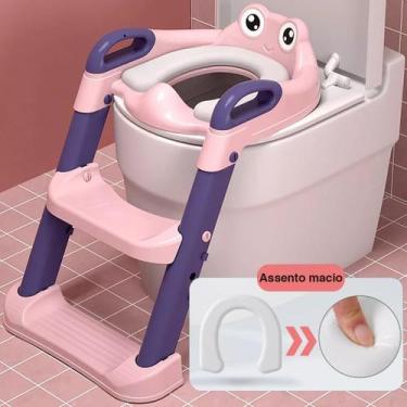 Imagem de Troninho Redutor Assento Vaso Sanitário Infantil Com Escada - Pro Baby