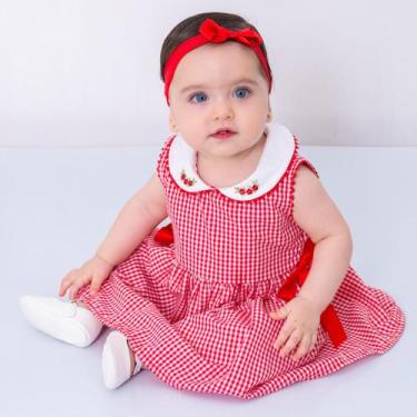 Imagem de Vestido de Bebê Menina Infantil Florido Algodão Mundo Nina - Mundo Nin