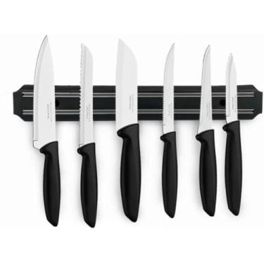 Imagem de Suporte Magnético de Parede para Facas e Ferramentas, 33cm, Barra Magnética com Fixação Forte, Ideal para Cozinha, Oficina, Chaves e Escritório