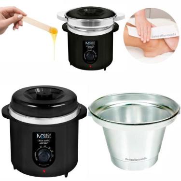 Imagem de Aquecedor De Cera Panelinha Termocera Depilação + Refil 400G - Mega Be