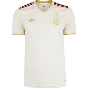 Imagem de Camisa Flamengo III 2025 Torcedor Masculina Off White - ONNIX, Off whi