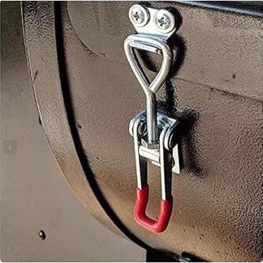 Imagem de Grampo de alternância ajustável, botão de puxar de liberação rápida U alavanca automática tipo trava de alternância 162.8 kg capacidade, JY-40323 Trava ajustável de ação de tração 1 peça