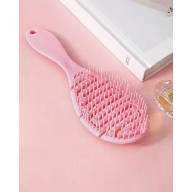 Imagem de Pente de cabelo canelado de uma peça, pente de cerdas macias para desembaraçar suavemente BLC851-01