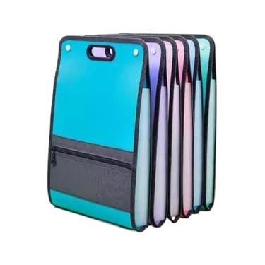 Imagem de Pasta Arquivo Organizadora Expansível 24 Divisórias, Com Etiquetas Rotuláveis Para Identificação Rápida(12 bolsos masculino)