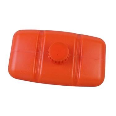 Imagem de Fenteer Garrafa de óleo para tanque de combustível, substituição, tanque de óleo para roçadeira para mochila de aparador, 328 Laranja