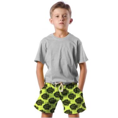 Imagem de Shorts Infantil Bermuda Calção Praia Verão Anti Cabakcor 314 - SMOKE, 
