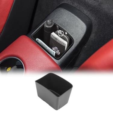 Imagem de Fgtagtal Caixa de armazenamento de apoio de braço compatível com Toyota Supra GR A90 A91 MK5 2019-2025 console central inserção recipiente caixa de armazenamento porta-moedas cartão chave óculos de