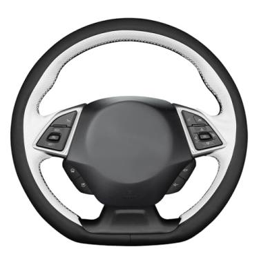 Imagem de MEWANT Capa de volante costurada à mão estilo 3D para Chevrolet Camaro 2017-2022 Acessórios de volante para Chevrolet Camaro 2017-2022