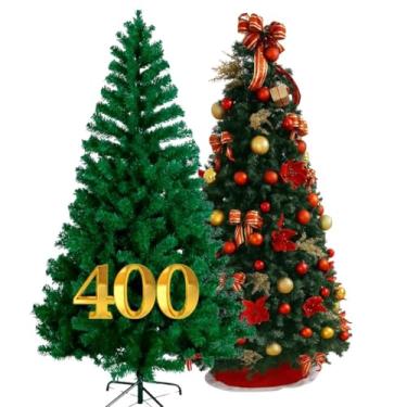 Imagem de Árvore de natal de pinho 150cm 180cm 210cm tradicional todo o ramo pés de metal(1,80 Metros)