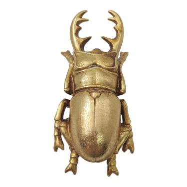 Imagem de KISWIAR Escultura de besouro para pendurar na parede, decoração de parede de inseto de resina, estátua de besouro para decoração de casa para sala de estar, cozinha, escritório, presente ideal