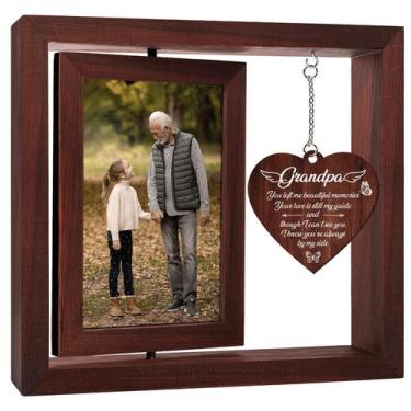 Imagem de Porta-retratos comemorativo Vetbuosa, perda do avô, 4x6