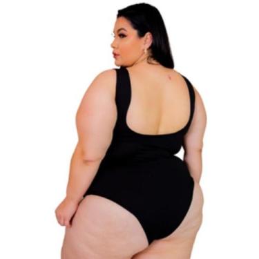 Imagem de Body Maio Feminino Costa Nua Alça Larga Moda Praia Plus Size - Maregir