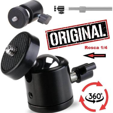 Imagem de Adaptador Ballhead Suporte Cabeça Tripe Ring Light Webcam