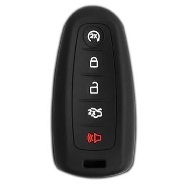 Imagem de KeyGuardz – Capa de borracha macia para carro com controle remoto sem chave para Ford Lincoln