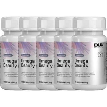 Imagem de Kit 5X Omega Beauty - 60 Cápsulas - Dux Nutrition-Masculino