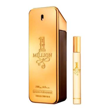 Imagem de Kit Perfume One Million Edt Masculino 200ml + One Million 10ml