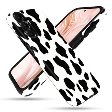 Imagem de FGDRFGRW Capa projetada para Samsung Galaxy A16 5G, 2 camadas TPU + PC, capa protetora à prova de choque – estampa de vaca fofa
