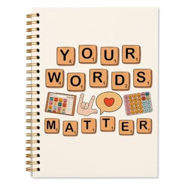 Imagem de WXHUM Caderno espiral Mental Healthy Matter, caderno para material escolar de escritório, presentes para fonoaudiólogos, presentes SLP, 14 x 21 cm