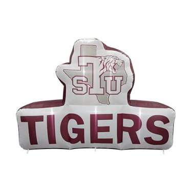 Imagem de FANMATS Mascote inflável NCAA Texas Southern Tigers - Expositor inflável autoinflável, soprador e cordões embutidos, logotipo oficial da equipe – mostre seu espírito durante todo o ano