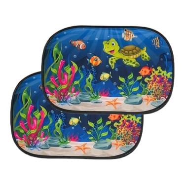 Imagem de Para-sol para janela lateral - Proteção solar para carro | Bloqueador de brilho de desenho animado Proteção de tela de adsorção eletrostática acessórios automotivos para veículos viagens femininas