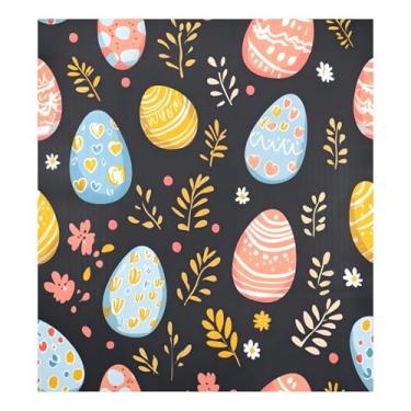 Imagem de Blueangle Capa magnética para lava-louças ovos coloridos de Páscoa, decoração da capa da máquina de lavar louça, adesivos de eletrodomésticos, adesivos de eletrodomésticos, 58 cm C x 66 cm adesivo