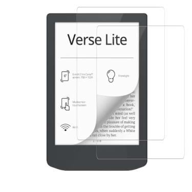 Imagem de Oshmirian 【Pacote com 2】 Protetor de tela para tablet PocketBook Verse Lite 2025 de 6 polegadas – vidro temperado, dureza 9H, antiarranhões, sem bolhas, transparente HD, fácil instalação