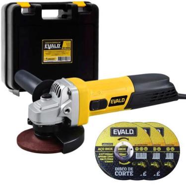 Imagem de Esmerilhadeira Angular 5 POL 1200W com 3 Discos e Maleta EEA-1200 EVAL