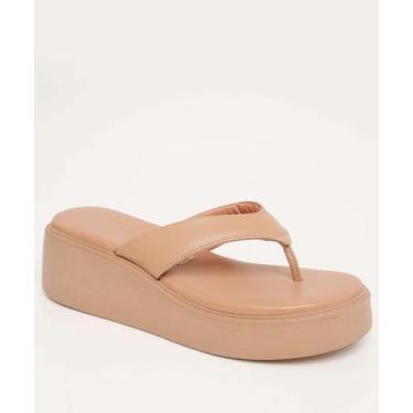 Imagem de Tamanco Feminino Flatform Tiras Vizzano-64062, Bege, 36