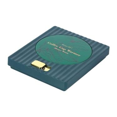 Imagem de WeiLaiKeQi Aquecedor de canecas elétrico com alimentação USB, ideal para presentear amantes de café, seja para uso no escritório ou em casa. Perfeito para homens, Verde