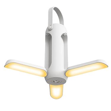 Imagem de Lanterna de Camping Luzes Lâmpada Recarregável Bateria Grande Capacidade 10000mAh Regulagem Brilho Contínua em Três Cores Dobrável 90 Incorporada Temp