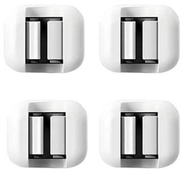 Imagem de Suporte para vassoura de esfregão organizador de suporte de esfregão autoadesivo montado na parede para esfregão e vassoura, fornecimento de ferramentas adequadas para banheiro, (4 peças)