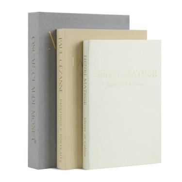 Imagem de Hcyhcx Conjunto de 3 livros decorativos para decoração de casa - livros falsos vintage para decoração, mini conjunto de livros estéticos para mesa de centro, prateleira e caixas decorativas (cinza)