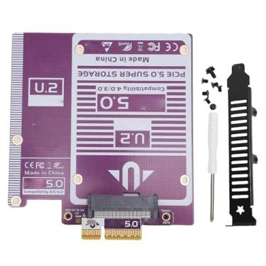 Imagem de Jectse Adaptador PCIe 5.0 X4 para U.2, Placa de Expansão SFF8639 de Alta Velocidade de 128 Gbps Com Grande Dissipação de Calor de Cobre, para OS X Linux