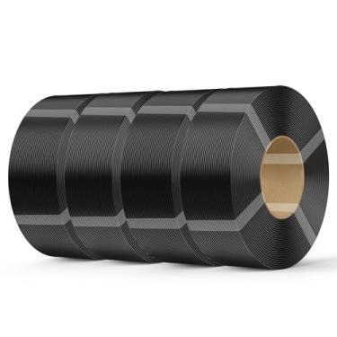 Imagem de Creality Refil de filamento PETG Filamento de impressora 3D, refilamento de 4 kg 1,75 mm (4 kg) para carretel reutilizável de laboratório bambu, precisão dimensional ± 0,03 mm, 4 PETG preto