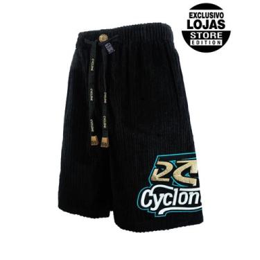 Imagem de Bermuda Cyclone Veludo Relax Signature V26, Preto, M