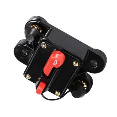Imagem de Irfora Porta-fusível de Redefinição do Disjuntor de Liga de 60Amp, Caixa Resistente à água de Alta Tecnologia, Substituição de Interruptor de Interrupção de áudio Automático para Barco de (60A)