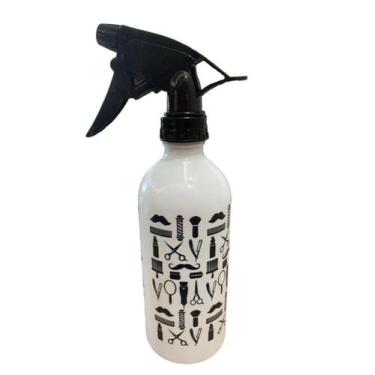 Imagem de Borrifador Barbeiro Barbearia  400 ml - Poderosa Sempre, BRANCO