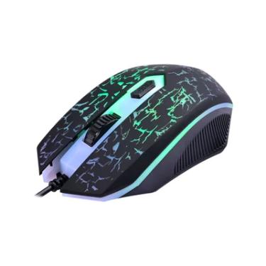 Imagem de Mouse Gamer Clanm LED Rainbow, 3600dpi Jungle - Cl-mj806
