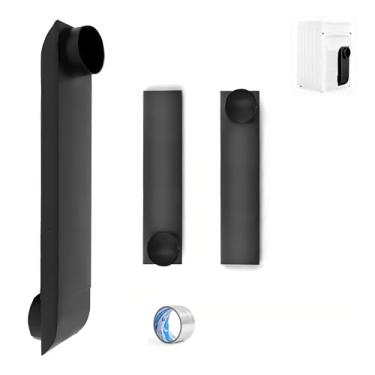 Imagem de Kit de conector de ventilação de secador de periscópio, aço inoxidável 304 atualizado ajustável 53-96 cm, duto de ventilação telescópico para secadora adequado para Whirlpool e todas as saídas de