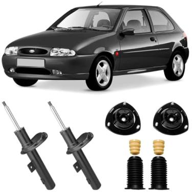 Imagem de 2 Amortecedor Ford Fiesta 96 A 2002 Dianteiro Nakata E Kit
