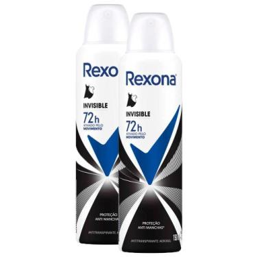 Imagem de Kit 2 Desodorantes Rexona Motionsense Antitranspirante Aerossol Invisi