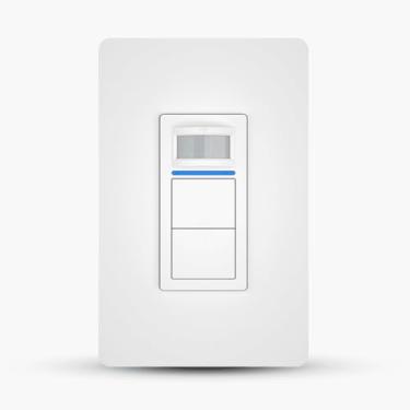 Imagem de Interruptor Inteligente com Sensor de Presença Wi-Fi AGL – 2 Teclas, Controle por App, Voz e Automação