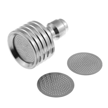 Imagem de Maxmoral Pulverizador de conexão rápida de 1/10.2 cm bocal de cabeça de limpeza de alta pressão prata inclui lâminas de chuveiro de 0,3 mm 0,4 mm 0,5 mm para lavadoras de pressão elétricas, detalhes