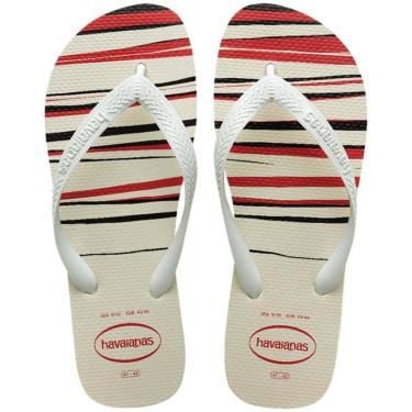 Imagem de Chinelo Havaianas Masculino Top Basic Listrado Branco-Masculino